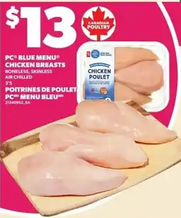 Loblaws PC blue menu chicken breasts offer