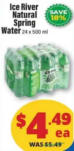Iqbal Foods Ice River Natural Spring Water offer