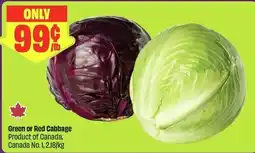 FreshCo Green or Red Cabbage offer