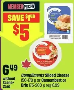 FreshCo Compliments sliced cheese offer