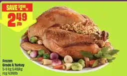 FreshCo Frozen Grade A Turkey offer
