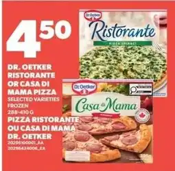 Loblaws Dr. Oetker ristorante or casa di mama pizza offer