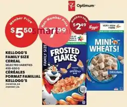 Loblaws Kellogg's family size cereal selected varieties offer