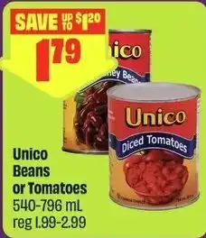 FreshCo Unico Beans or Tomatoes offer
