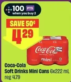 FreshCo Coca-Cola Soft Drinks Mini Cans offer
