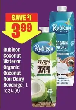 FreshCo Rubicon Coconut Water or Organic Coconut Non-Dairy Beverage offer
