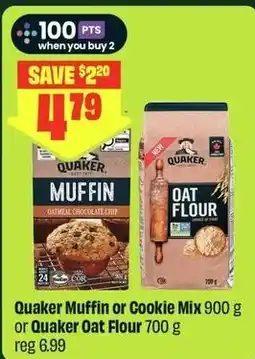 FreshCo Quaker Muffin or Cookie Mix or Quaker Oat Flour offer