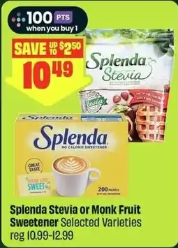 FreshCo Splenda Stevia or Monk Fruit Sweetener Selected Varieties offer