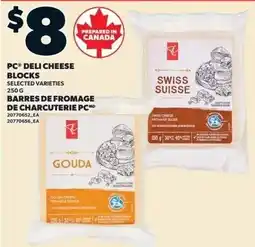 Loblaws PC deli cheese blocks selected varieties offer