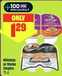 FreshCo Whiskas or Sheba Singles offer