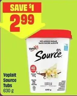 FreshCo Yoplait Source Tubs offer
