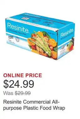 Costco Resinite Commercial All-purpose Plastic Food Wrap offer
