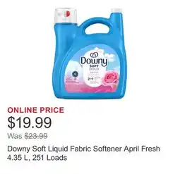 Costco Downy Soft Liquid Fabric Softener April Fresh 4.35 L, 251 Loads offer
