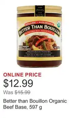 Costco Better than Bouillon Organic Beef Base offer