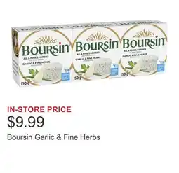 Costco Boursin Garlic & Fine Herbs offer