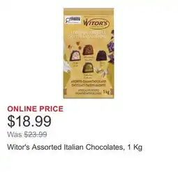 Costco Witor's Assorted Italian Chocolates offer