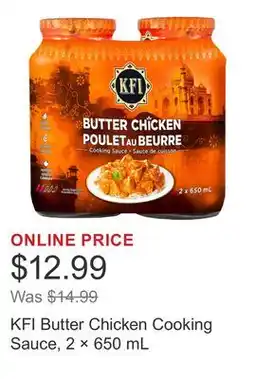 Costco KFI Butter Chicken Cooking Sauce, 2 × offer