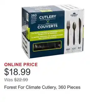 Costco Forest For Climate Cutlery, 360 Pieces offer