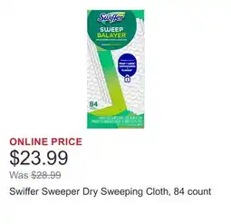 Costco Swiffer Sweeper Dry Sweeping Cloth, 84 count offer