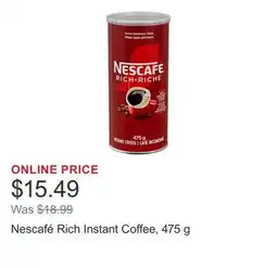 Costco Nescafé Rich Instant Coffee offer
