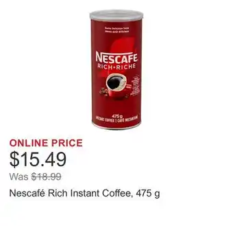 Costco Nescafé Rich Instant Coffee offer