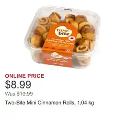Costco Two-Bite Mini Cinnamon Rolls offer