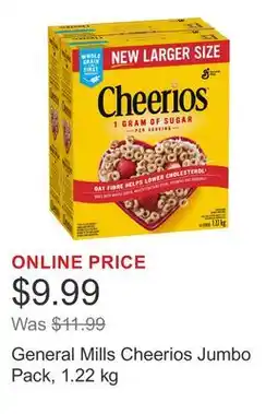 Costco General Mills Cheerios Jumbo Pack offer