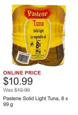 Costco Pastene Solid Light Tuna offer