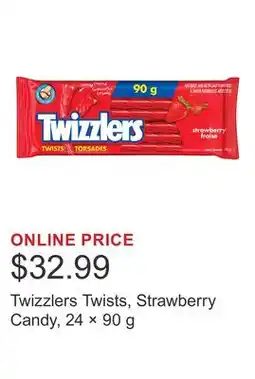 Costco Twizzlers Twists, Strawberry Candy, 24 × offer