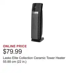 Costco Lasko Elite Collection Ceramic Tower Heater 55.88 cm (22 in.) offer
