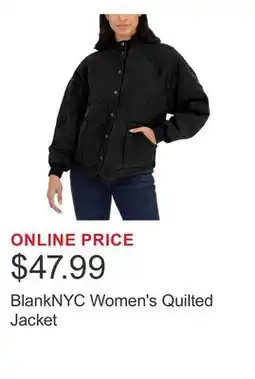 Costco BlankNYC Women's Quilted Jacket offer