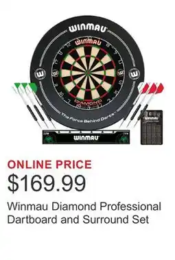 Costco Winmau Diamond Professional Dartboard and Surround Set offer