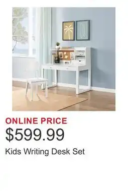 Costco Kids Writing Desk Set offer