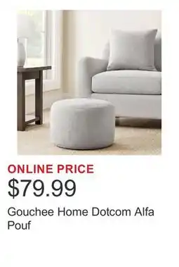 Costco Gouchee Home Dotcom Alfa Pouf offer