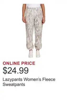 Costco Lazypants Women's Fleece Sweatpants offer
