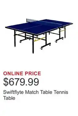 Costco Swiftflyte Match Table Tennis Table offer