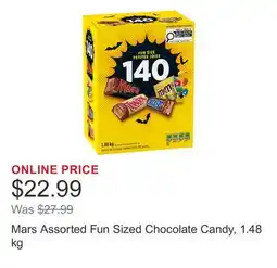 Costco Mars Assorted Fun Sized Chocolate Candy offer