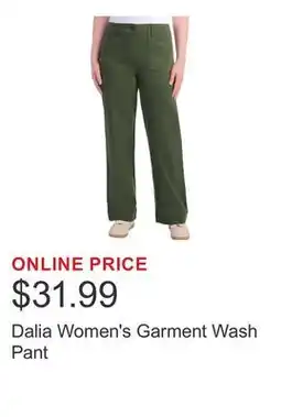 Costco Dalia Women's Garment Wash Pant offer