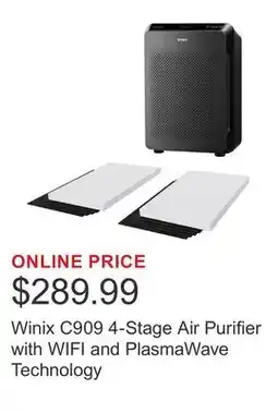 Costco Winix C909 4-Stage Air Purifier with WIFI and PlasmaWave Technology offer
