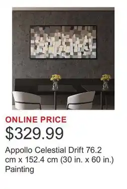 Costco Appollo Celestial Drift 76.2 cm x 152.4 cm (30 in. x 60 in.) Painting offer