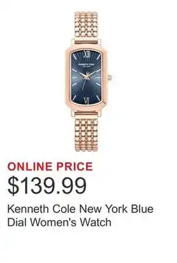 Costco Kenneth Cole New York Blue Dial Women's Watch offer