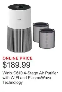 Costco Winix C610 4-Stage Air Purifier with WIFI and PlasmaWave Technology offer