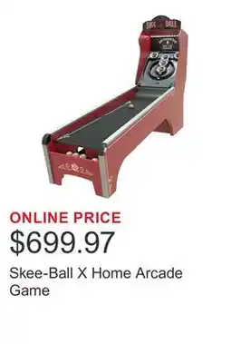 Costco Skee-Ball X Home Arcade Game offer