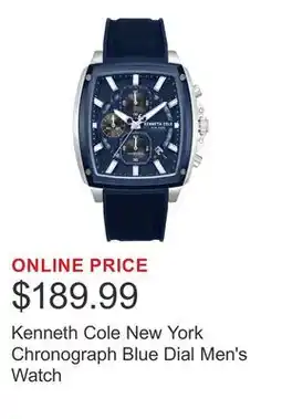 Costco Kenneth Cole New York Chronograph Blue Dial Men's Watch offer