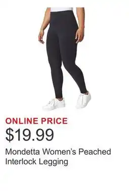 Costco Mondetta Women's Peached Interlock Legging offer