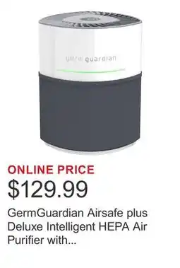 Costco GermGuardian Airsafe plus Deluxe Intelligent HEPA Air Purifier with Air Quality Monitor offer