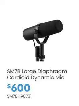 Long & McQuade SM7B Large Diaphragm Cardioid Dynamic Mic offer