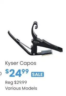 Long & McQuade Kyser Capos offer