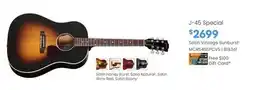 Long & McQuade J-45 Special offer