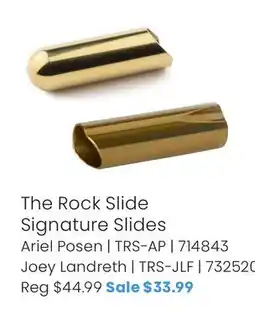 Long & McQuade The Rock Slide Signature Slides offer